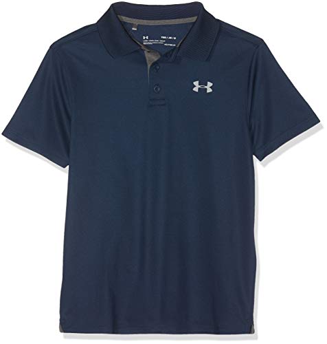 Under Armour Performance Polo Camiseta, Niños, Azul (Academy/Carbon Heather/Steel 408), M