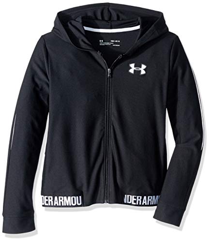 Under Armour Play Up Full Zip Parte Superior del Calentamiento, Niñas, Negro, YMD