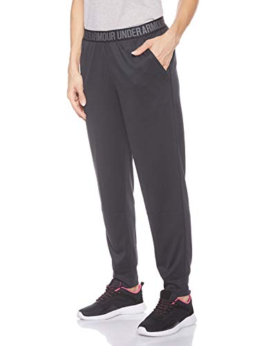 Under Armour Play Up Pant-Solid Pantalones, Mujer, Negro (Black/Metallic Silver 001), M