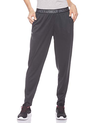 Under Armour Play Up Pant-Solid Pantalones, Mujer, Negro (Black/Metallic Silver 001), M