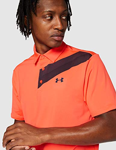 Under Armour Playoff 2.0 Men's Transpirable Hombre, cómoda y Ancha Camisa Polo Masculina de Manga Corta, Rojo, LG