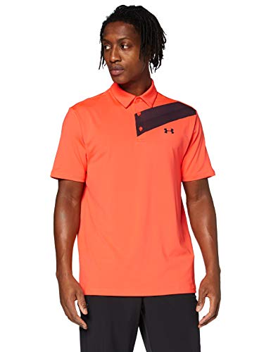 Under Armour Playoff 2.0 Men's Transpirable Hombre, cómoda y Ancha Camisa Polo Masculina de Manga Corta, Rojo, LG