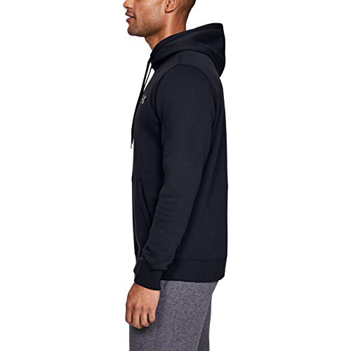 Under Armour Rival Fitted Pull Over Sudadera con Capucha, Hombre, Negro (Black/Graphite 001), L