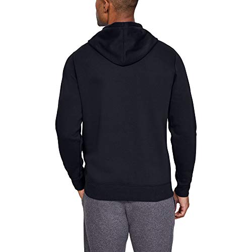 Under Armour Rival Fitted Pull Over Sudadera con Capucha, Hombre, Negro (Black/Graphite 001), L