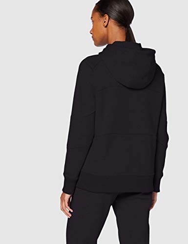 Under Armour Rival Fleece Color block Hoodie Sudadera Con Capucha, Sudadera De Mujer Con Bolsillo Mujer Negro(Black) M