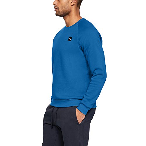 Under Armour Rival Fleece Crew Sudadera, Hombre, Azul, XL