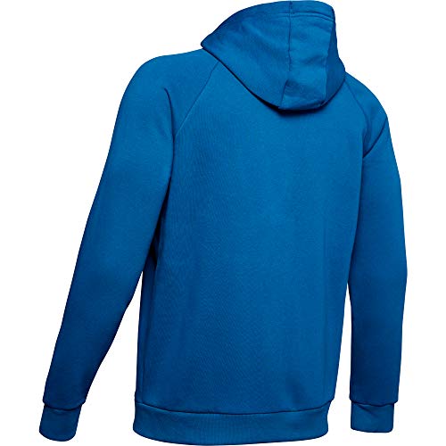 Under Armour Rival Fleece FZ Hoodie, Sudadera Hombre, Azul (Teal Vibe/Black (417)), L