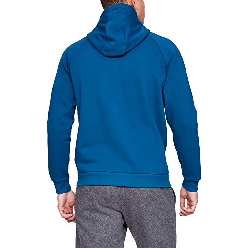 Under Armour Rival Fleece FZ Hoodie, Sudadera Hombre, Azul (Teal Vibe/Black (417)), L