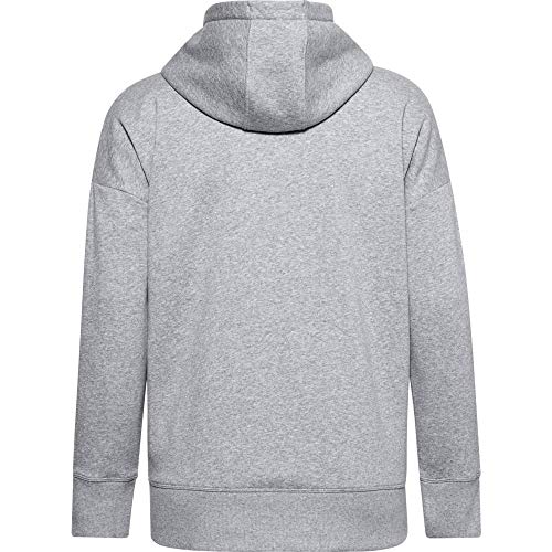 Under Armour Rival Fleece FZ - Sudadera con Capucha para Mujer, Not Applicable, Rival Fleece FZ Sudadera con Capucha, Mujer, Color Acero Jaspeado Medio/Blanco (035), tamaño XX-Large