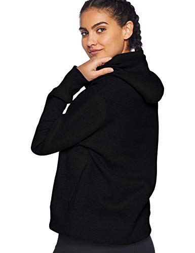 Under Armour Rival Fleece Logo Hoodie 13 Sudadera, Mujer, Black/White/Graphite, XS