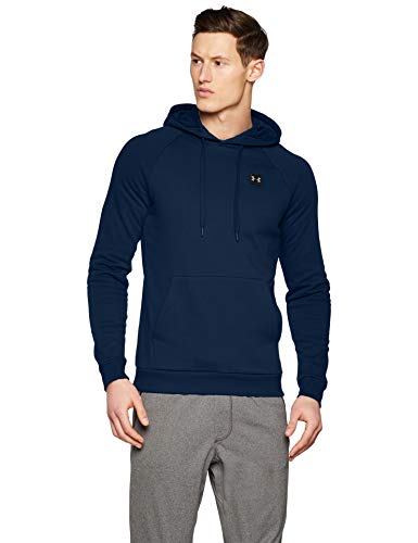 Under Armour Rival Fleece Po Hoodie Sudadera con Capucha, Hombre, Azul (Academy/Black 408), M