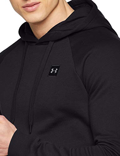 Under Armour Rival Fleece Po Hoodie Sudadera con Capucha, Hombre, Negro (Black/Black 001), S