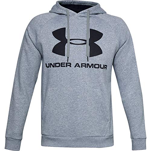 Under Armour Rival Fleece Sportstyle Logo Sudadera, Hombre, Gris, LG
