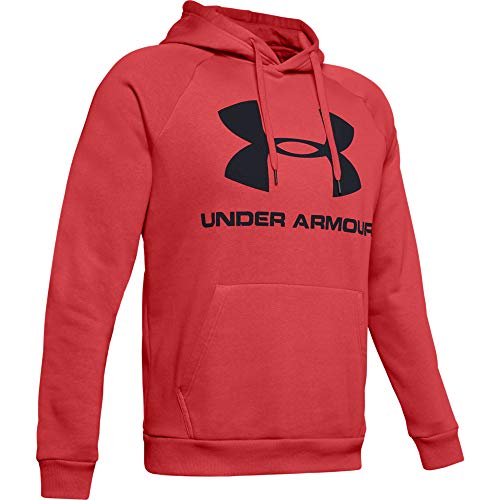Under Armour Rival Fleece Sportstyle Logo Sudadera, Hombre, Rojo, XL