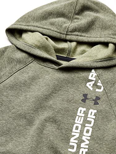 Under Armour Rival Wordmark Sudadera, Niños, Verde, YXL