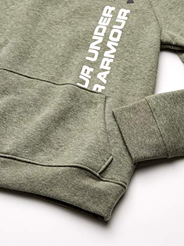 Under Armour Rival Wordmark Sudadera, Niños, Verde, YXL