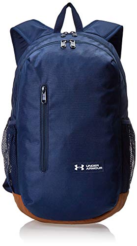 Under Armour Roland B Mochila con Dos Compartimentos Grandes con Cremallera, Unisex Adulto, Azul (Academy/Sienna Brown/White 408), One Size Fits All