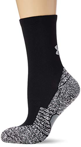 Under Armour Run Cushion Crew Calcetines, Unisex adulto, Negro, MD