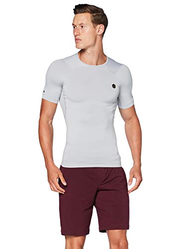 Under Armour Rush Heatgear Compression Camisa Manga Corta, Hombre, Gris, MD