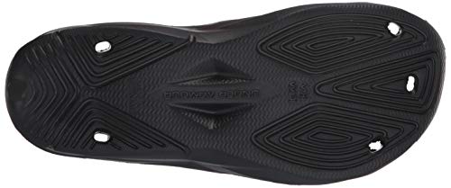 Under Armour Slides UA Locker III Chanclas de hombre, zapatos para playa de secado rápido, chanclas con correa ideales para el vestuario y la piscina, Black/Metallic Silver (001), 10