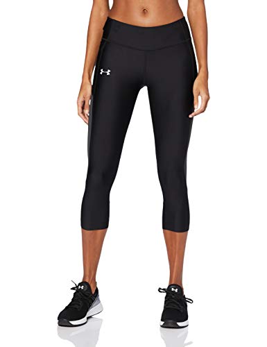 Under Armour Speed Stride Capri Legging, Mujer, Negro, MD