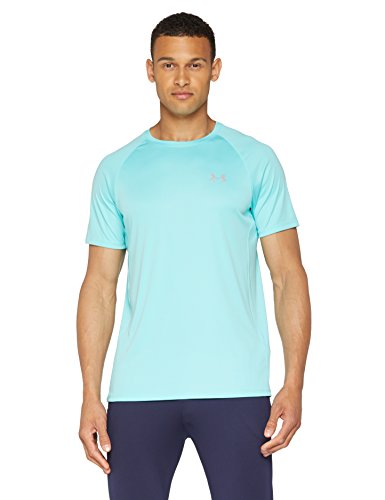 Under Armour Speed Stride Short Sleeve Camiseta Deporte, Hombre, Naranja Phoenix Fire, LG