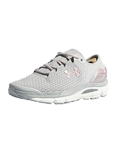 Under Armour Speedform Intake 2, Zapatillas de Running para Mujer, Gris (Ghost Gray/Tin/Flushed Pink), 35.5 EU