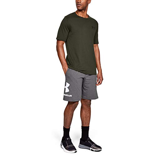 Under Armour Sportstyle Cotton Logo Shorts, Pantalón Corto Hombre, Gris (Halo Gray(020)), S