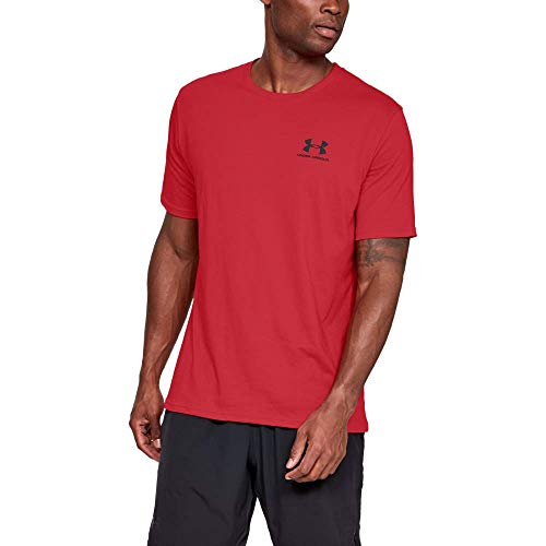 Under Armour Sportstyle Left Chest Camiseta, Hombre, Rojo, MD