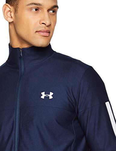 Under Armour Sportstyle Pique Track Jacket Chaqueta, Hombre, Azul (Academy/Academy/White 409), L