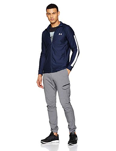 Under Armour Sportstyle Pique Track Jacket Chaqueta, Hombre, Azul (Academy/Academy/White 409), L