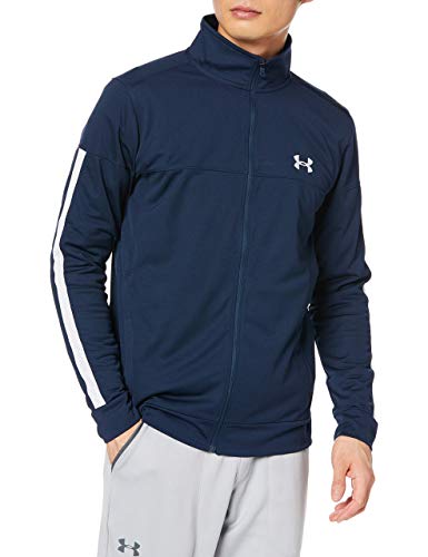 Under Armour Sportstyle Pique Track Jacket Chaqueta, Hombre, Azul (Academy/Academy/White 409), L