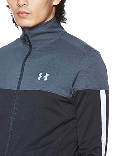 Under Armour Sportstyle Pique Track Jacket Chaqueta, Hombre, Gris (Stealth Gray/White 008), M