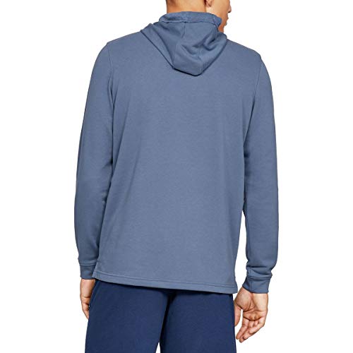 Under Armour Sportstyle Terry H Sudadera con Capucha, Hombre, Azul (Thunder/Onyx White 408), XS