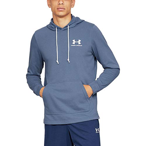 Under Armour Sportstyle Terry H Sudadera con Capucha, Hombre, Azul (Thunder/Onyx White 408), XS