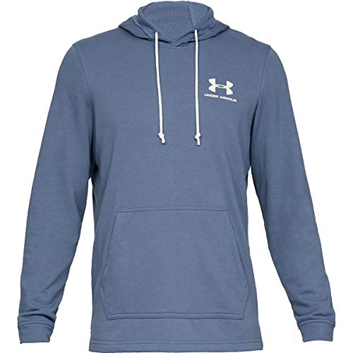 Under Armour Sportstyle Terry H Sudadera con Capucha, Hombre, Azul (Thunder/Onyx White 408), XS