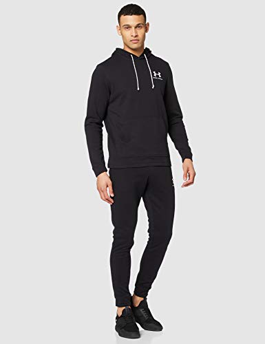 Under Armour Sportstyle Terry H Sudadera con Capucha, Hombre, Negro (Black/Onyx White 001), L