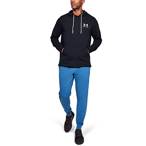 Under Armour Sportstyle Terry H Sudadera con Capucha, Hombre, Negro (Black/Onyx White 001), L