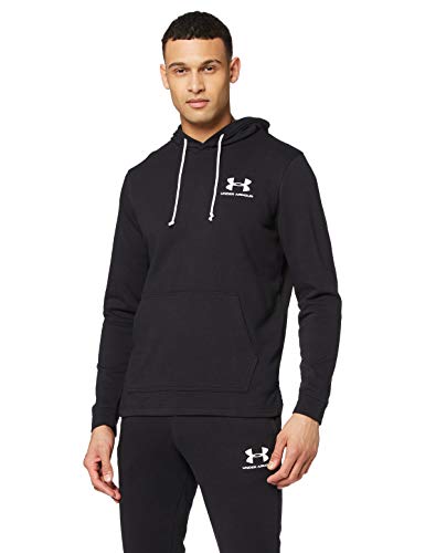 Under Armour Sportstyle Terry H Sudadera con Capucha, Hombre, Negro (Black/Onyx White 001), L