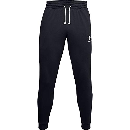 Under Armour Sportstyle Terry Pantalones, Hombre, Negro (Black/Onyx White 001), XL