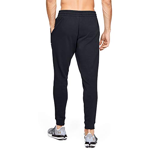 Under Armour Sportstyle Terry Pantalones, Hombre, Negro (Black/Onyx White 001), XL