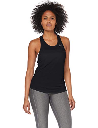 Under Armour Streaker 2.0 Racer Tanque, Mujer, Negro, MD