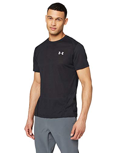 Under Armour Streaker 2.0 Shift Crew Camisa Manga Corta, Hombre, Negro, XL