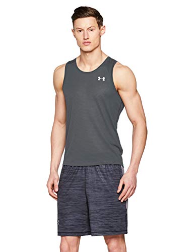 Under Armour Streaker 2.0 Tanque, Hombre, Gris, LG