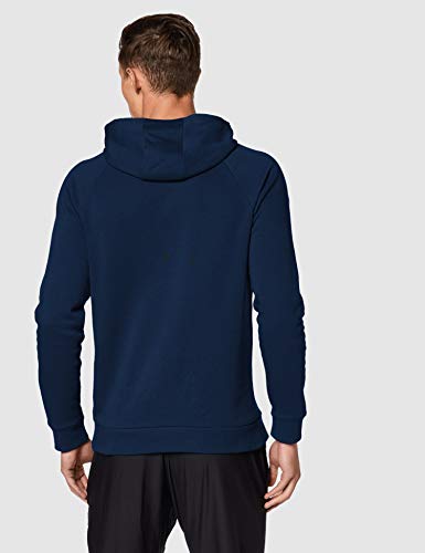 Under Armour Sudadera Con Capucha De Tejido Fleece Y Logotipo Ua Rival Sudadera Con Capucha, Hombre, Navy, Lg