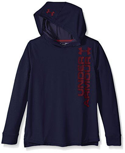 Under Armour Sudadera con capucha texturizada para niño Under Armor Tech - 1299380, Under Armor Sudadera con capucha para niño, S, Midnight Navy (410)/Grosella negra