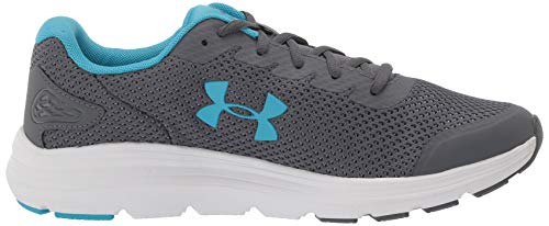 Under Armour Surge 2, Zapatillas para Correr de Carretera para Mujer, Parcela Gris Blanco Ecuador Azul 105, 38 EU