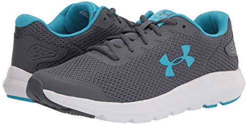 Under Armour Surge 2, Zapatillas para Correr de Carretera para Mujer, Parcela Gris Blanco Ecuador Azul 105, 38 EU