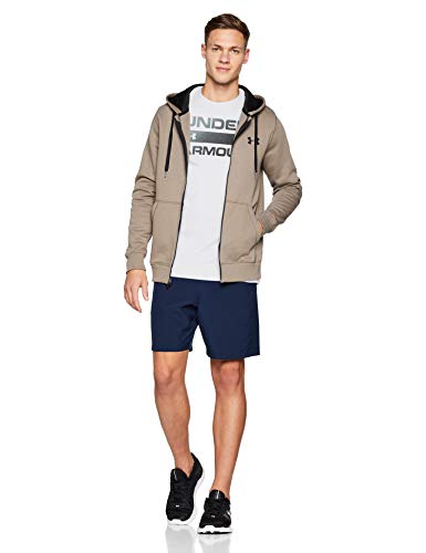 Under Armour Team Issue Camiseta para Hombre con Logotipo, Camiseta Deportiva Transpirable, Camiseta de Manga Corta para Hombre cómoda y Ancha, White/Black (100), MD