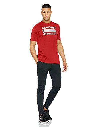 Under Armour Team Issue Wordmark Camiseta de Manga Corta, Hombre, Rojo (Red/White/Steel 600), S